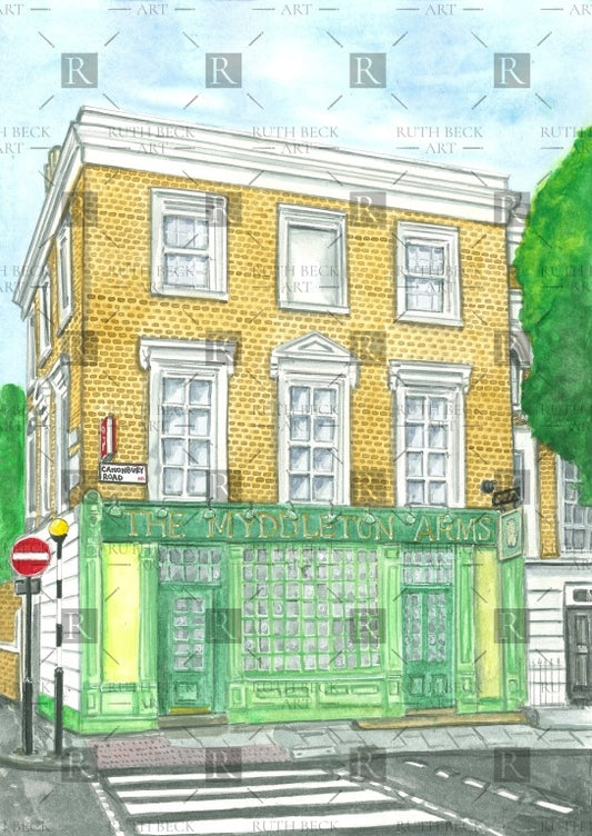 MYDDLETON ARMS PUB - PRINT