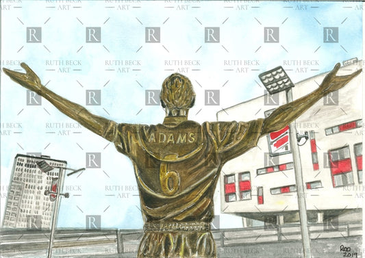 TONY ADAMS STATUE - PRINT